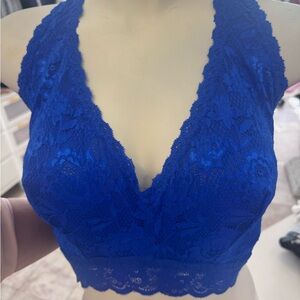 Cosabella NSN1355 racer back Elegant Blue Lace Bralette